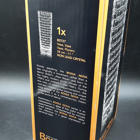 NEW Nachtmann Bossa Nova Slimline Vase 11" 28 cm 80727 Woven Made in Germany - Picture 7 of 7